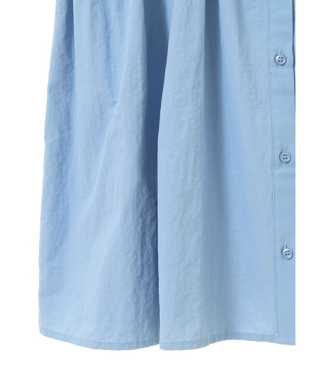 Green Parks 異素材ドッキングチュニック Blue