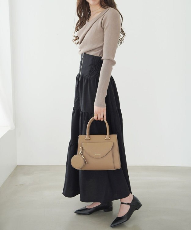 ACE BAGS & LUGGAGE Jewelna Rose ヴィクシー ハンドバッグ 16232 ジュエルナローズ グレージュ