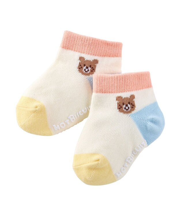 MIKI HOUSE HOT BISCUITS カバーオール＆ローカットソックスギフトセット【BOX付き】 マルチカラー