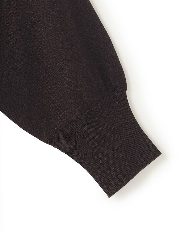 23区 【先行予約】シャイニーシアーニット ティアード チュニック ダークブラウン系