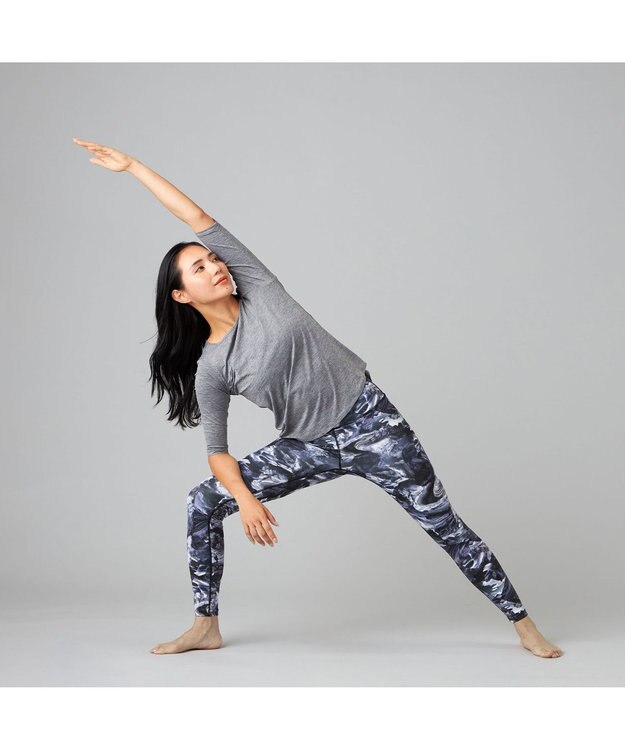 Chacott Chacott BALANCE nergyWave プリントレギンス ネイビープリント