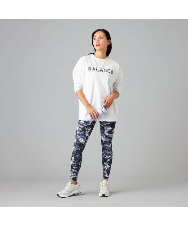 Chacott Chacott BALANCE nergyWave プリントレギンス ネイビープリント