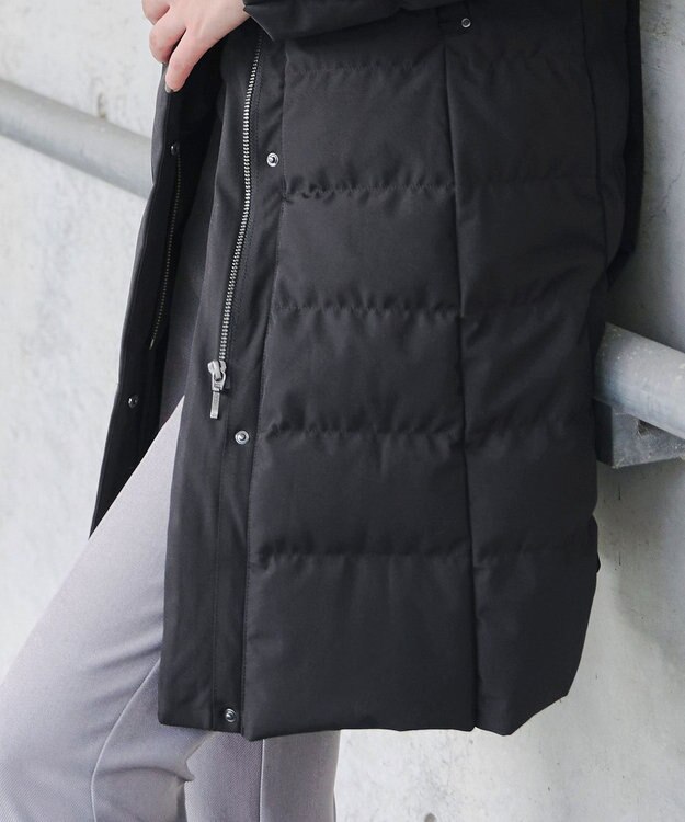 Tiaclasse 【ダウン70%撥水加工】スタンドカラーダウンコート ブラック