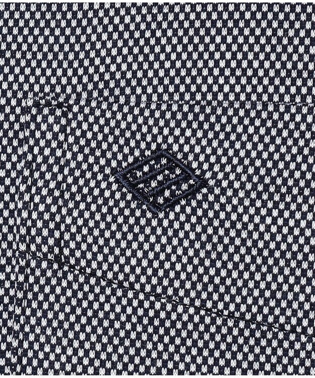 JOSEPH ABBOUD 【キングサイズ】コンパクトジャージーバーズアイ シャツ ネイビー系