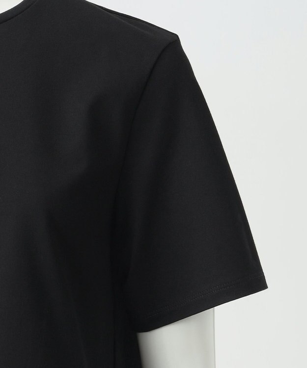 23区 S 【R(アール)】プレミアムコットンコンビ フリルヘムトップス ブラック系