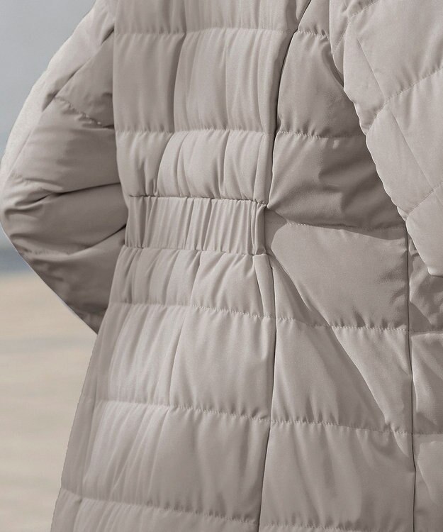 Tiaclasse 【ダウン70%撥水加工】スタンドカラーダウンコート ベージュ