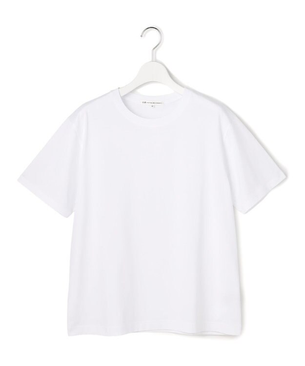 23区 シルキータッチ ベーシック Tシャツ ホワイト系