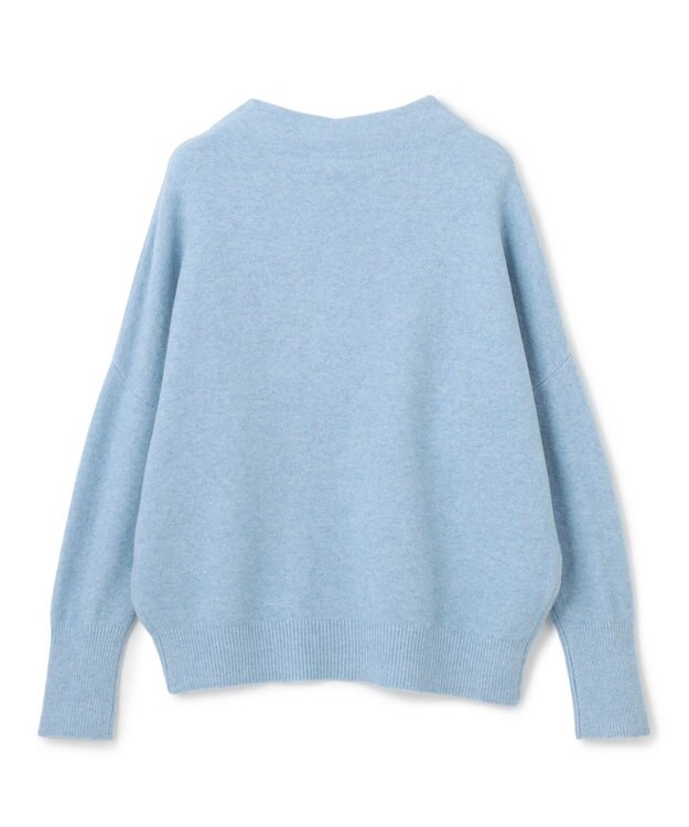 UNFILO ふわふわ ボトルネックニット サックス