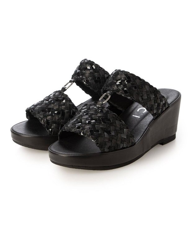 MODE ET JACOMO <D'ICI>メッシュデザインミュール ブラックミックス