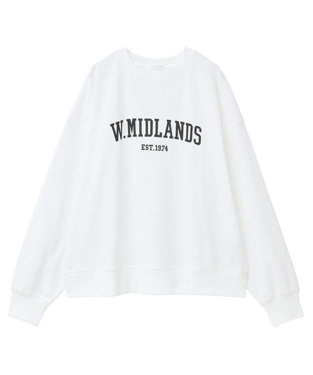 Green Parks アソートロゴミニ裏毛プルオーバー Off White