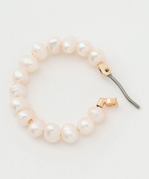 TOCCA PEARL HOOP PIERCED EARRINGS 淡水バロックパール ピアス ゴールド系