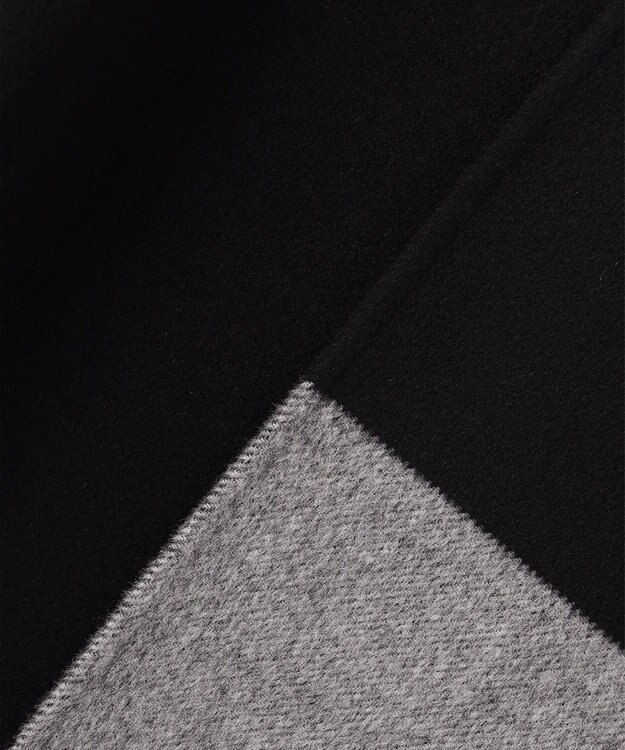 JOSEPH ダブルフェイスカラーブロック　ラップコート Black/grey