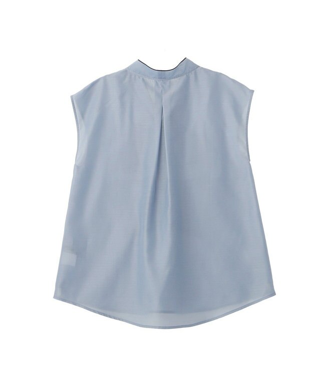 YECCA VECCA シアーボウタイブラウス Light Blue