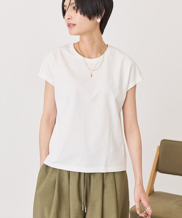 AMERICAN HOLIC 【２点セット】ノースリーブＴシャツ＋ビスチェ Off White