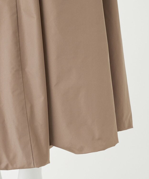 23区 S 【R(アール)】シルクタフタ ギャザースカート モカ系