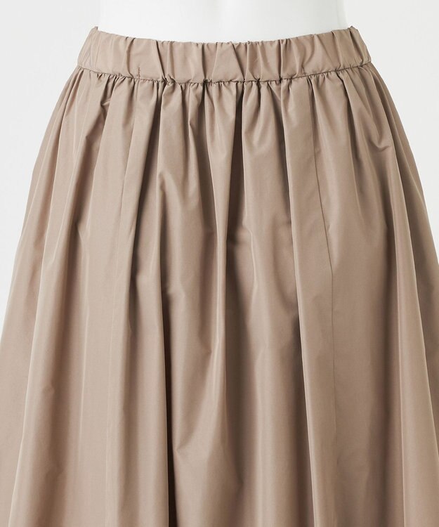 23区 S 【R(アール)】シルクタフタ ギャザースカート モカ系