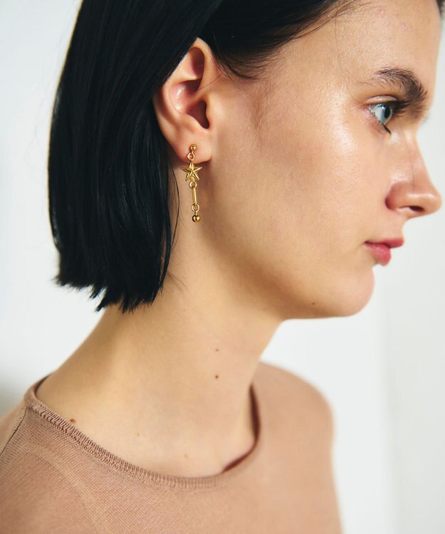 GRACE CONTINENTAL gren スターピアス ゴールド