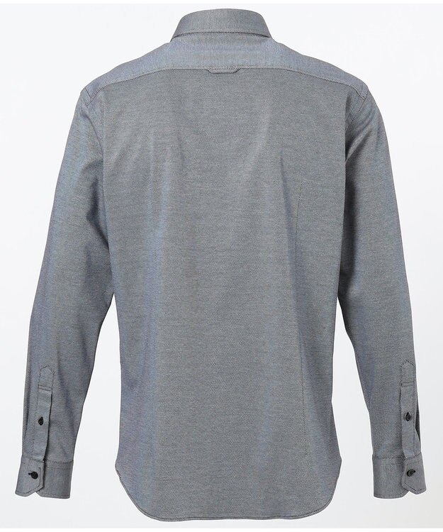 JOSEPH ABBOUD 【キングサイズ】コンパクトジャージーバーズアイ シャツ ネイビー系