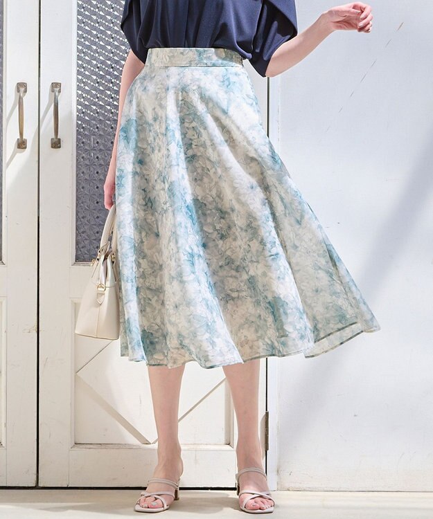 【洗える】水彩フラワープリント スカート / any SiS | ファッション ...