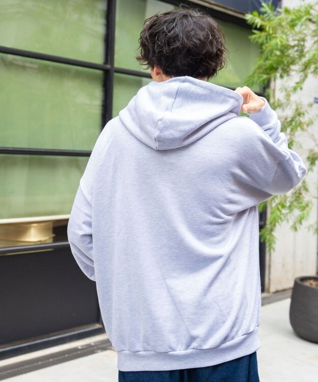 WEGO ヘビーウエイトサガラカレッジプルパーカー グレー