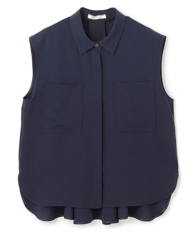 BEIGE， HYACINTH / ショートカラーシャツ Navy