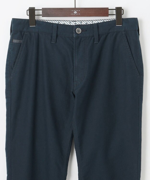 JOSEPH ABBOUD 【JAPANファブリック/ストレッチ】ストレッチモールスキン パンツ ネイビー系