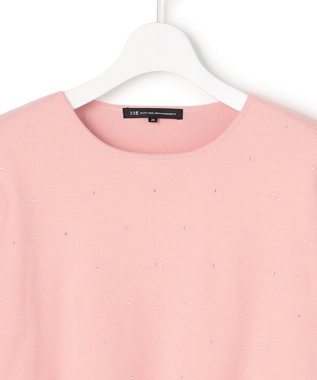 23区 L 【WEB＆一部店舗限定カラーあり/滝沢眞規子さん着用】クリスタルホットフィット ニット ピンク系