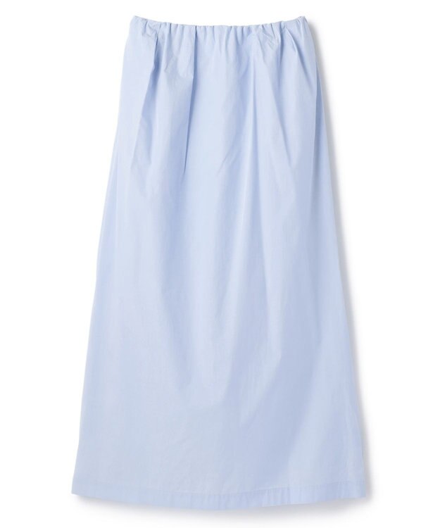 BEIGE， MALLOW / コットンタック イージーフレアスカート Sax