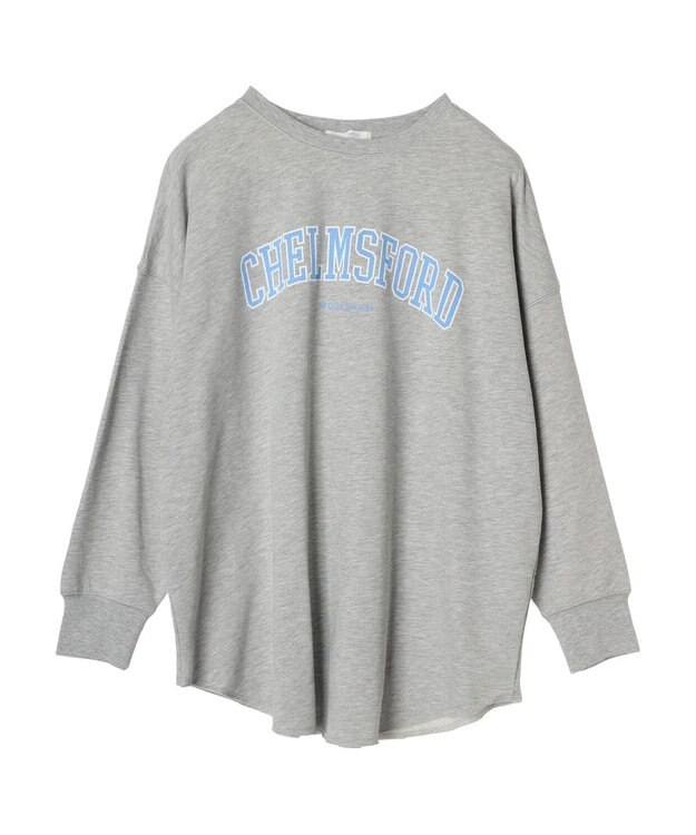 Green Parks ロゴ裏毛チュニック Gray Mixture