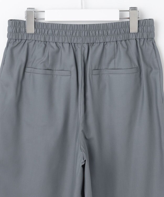 自由区 S 【カタログ掲載・洗える】フルダルスパンマイクロピーチワイドストレート パンツ インク