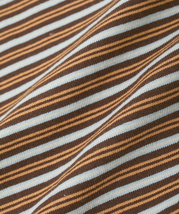 AMERICAN HOLIC カラーボーダークロップド丈プルオーバー Brown