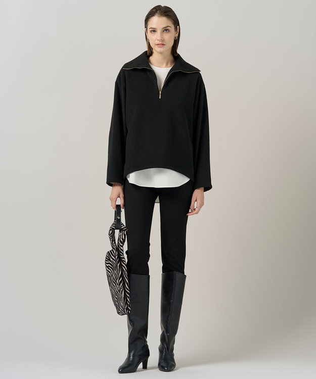 ICB L 【マシンウォッシャブル可】シンプルジャージー ロングスリーブTシャツ オフホワイト系