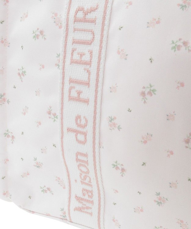 Maison de FLEUR ピンクマニアフラワープリントトートバッグ Pink