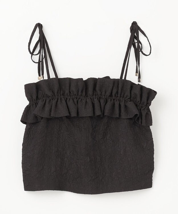 GRACE CONTINENTAL ビスチェチュールトップ ブラック