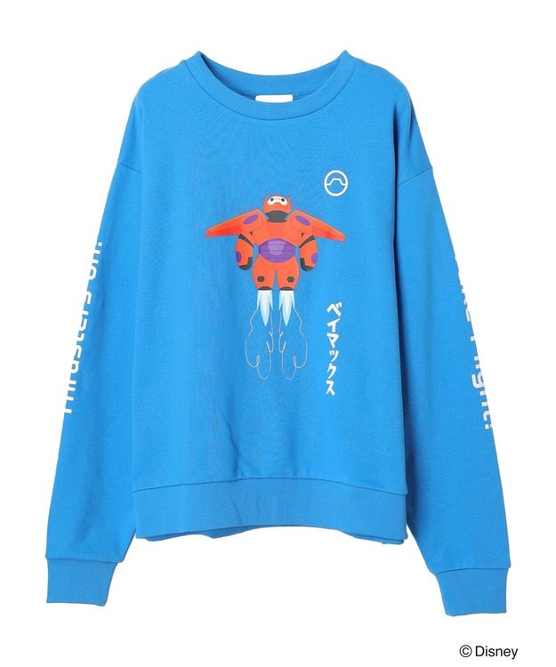 Green Parks ベイマックス／グラフィック裏毛プルオーバー Blue