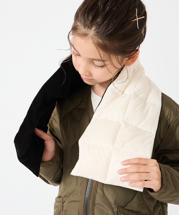 UNFILO TAION ベーシック ダウンスカーフ(UNISEX) オフホワイト