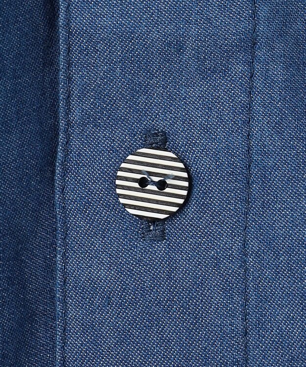 J.PRESS KIDS 【140-170cm】バックブル ダンガリー 半袖シャツ ネイビー