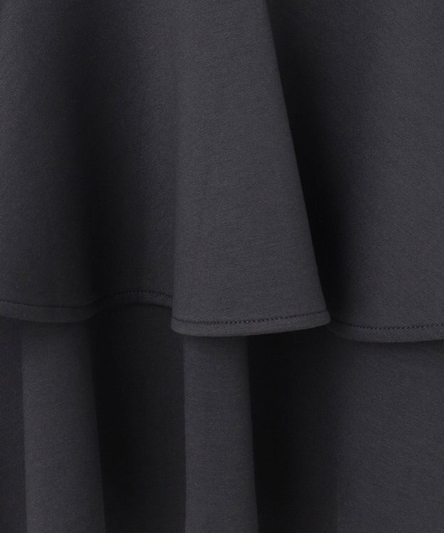 Feroux 【洗える】ダンボールフリル ジャケット グレー系