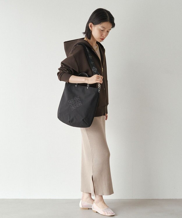 russet 《15か月連続！ブランド月間ランキング1位》コーデュラナイロン2WAYトートバッグ(CE-1404-WEB) Black