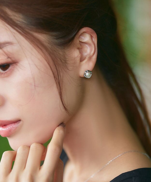 Tiaclasse 【金属アレルギー対応】淡水パールピアス＆ネックレス シルバー