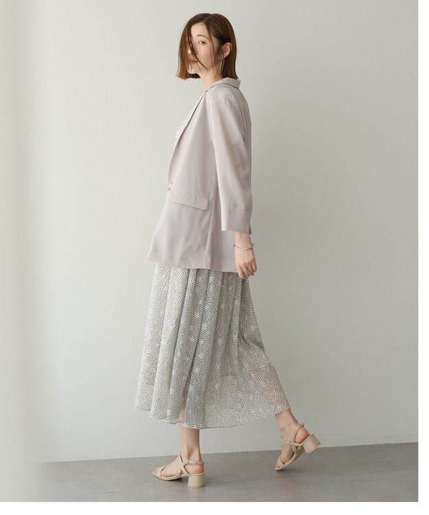 YECCA VECCA リネンライクジャケット Light Gray