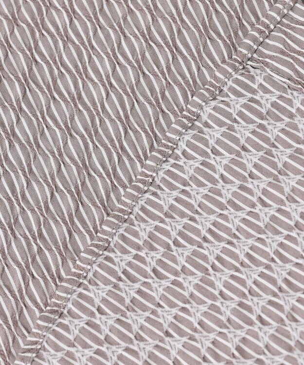 JOSEPH HOMME トライジャガード ストライプ ストレッチ    レギュラーカラーシャツ ベージュ系1