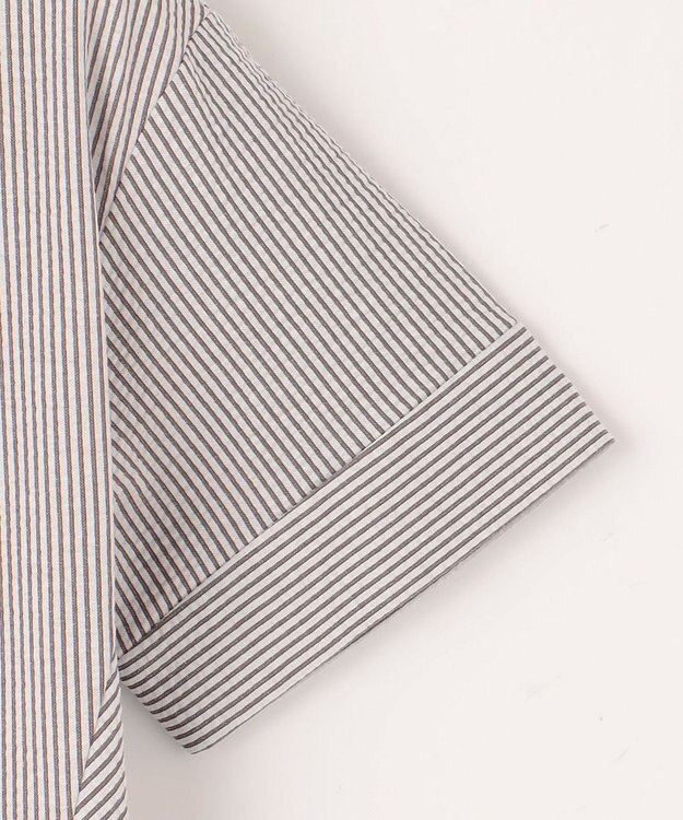 J.PRESS LADIES L 【洗える・抗菌消臭・吸水速乾】サッカージャージー ワンピース ブラウン系1