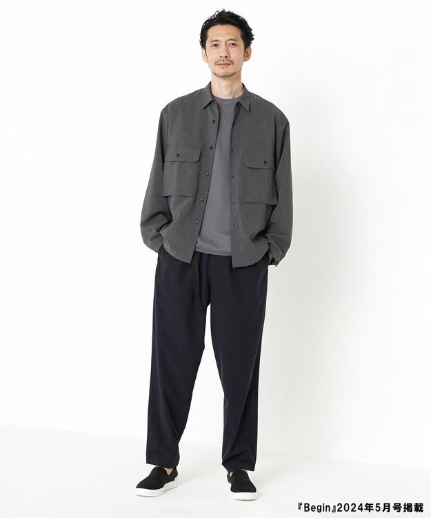 UNFILO MENS 【新色追加】FINE MOVE ワイドパンツ [24年商品] [新色]ネイビー