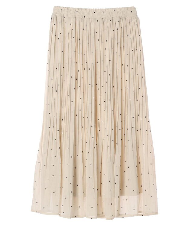 Green Parks シフォンプリーツスカート Dot