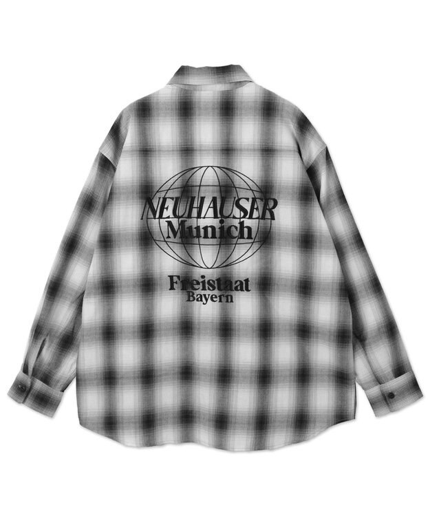 WEGO 【ユニセックス着用ITEM】グラフィックオンブレチェックシャツ（LS） 柄4