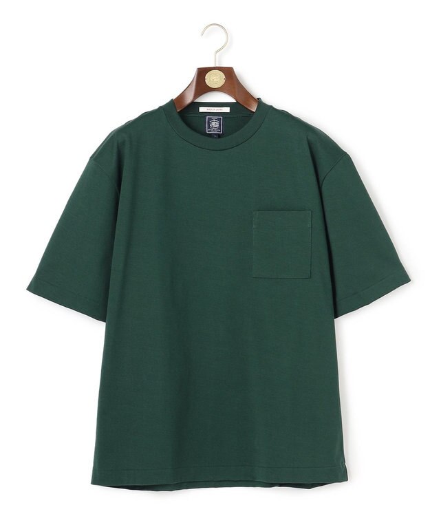 J.PRESS MEN 【J.PRESS ORIGINALS】Hight Twist Giza Pocket T-Shirt / Japan Made グリーン系