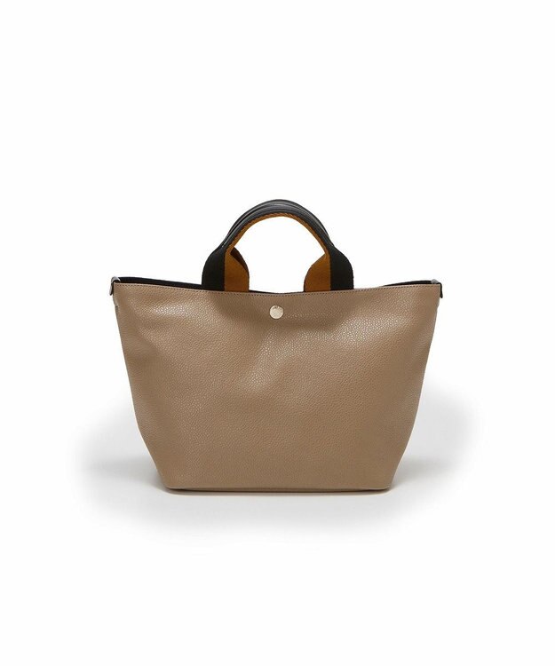 TOPKAPI 【Breath TOPKAPI】SCOTCH GRAIN スコッチグレイン プレーン 2トーンテープ ハンドル トートバッグ S カーキブラウン