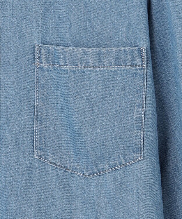 J.PRESS LADIES デニム シャツ ブリーチ系