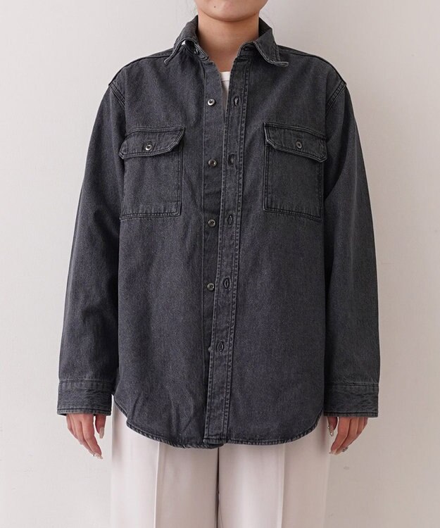 woadblue ＜坪田あさみさんコラボ＞CPOデニムジャケット グレー GREY